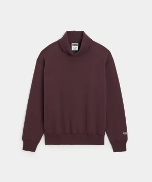 Champion Turtleneck Sweatshirt in Cordovan