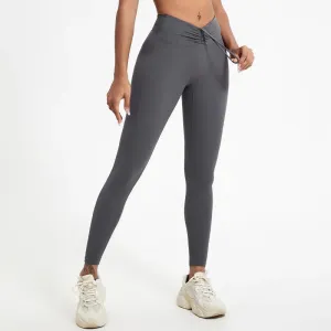 Drawstring High-Waisted Leggings