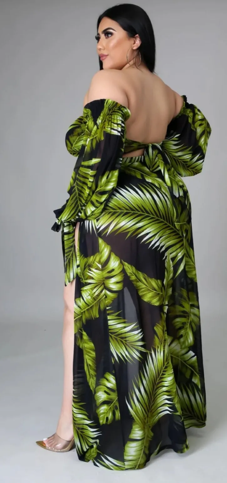 "Tropical Escape" 3-Piece Set (Reg& Plus Size)